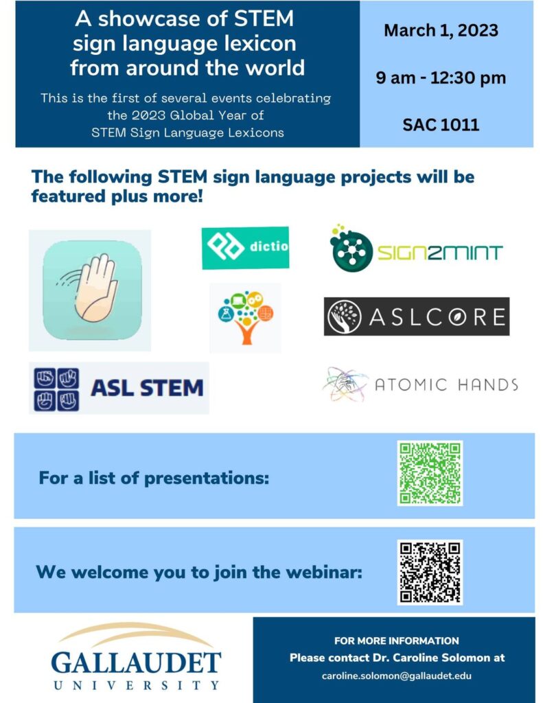 STEM Sign Language Lexicon Atomic Hands