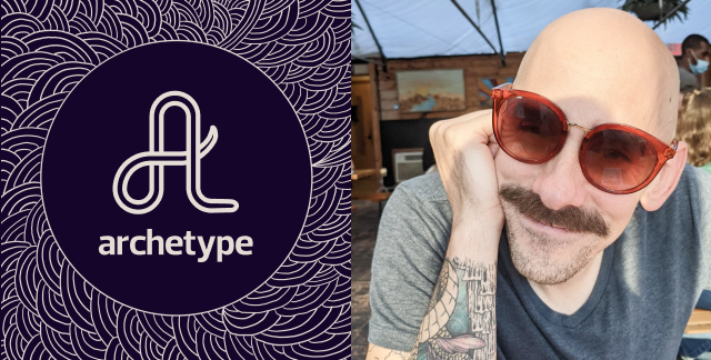 archetype design logo and photo of Michael Rich